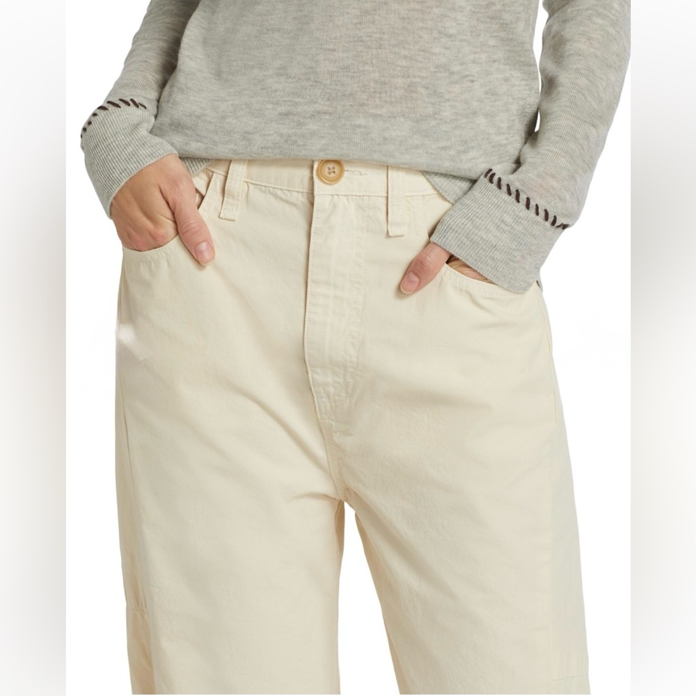rag & bone Charlie Pant in color Ivory - Picture 4 of 13